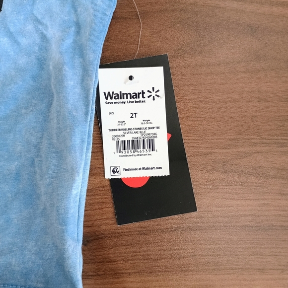 The Rolling Stones Kids Blue T-Shirt - Picture 2 of 4